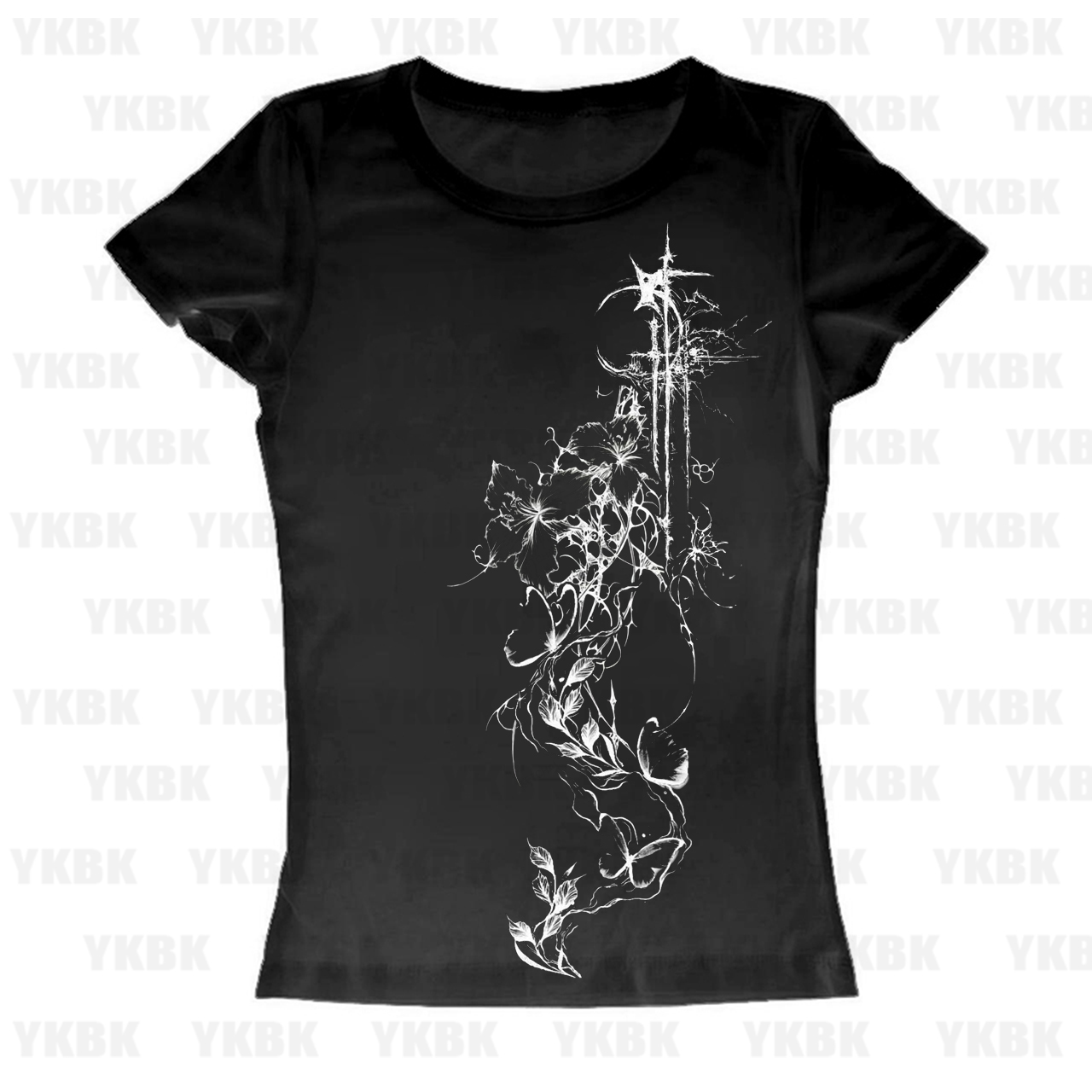 Y2K Graphic Baby Tee Crop - Graphic Tees Women Short Sleeve Punk