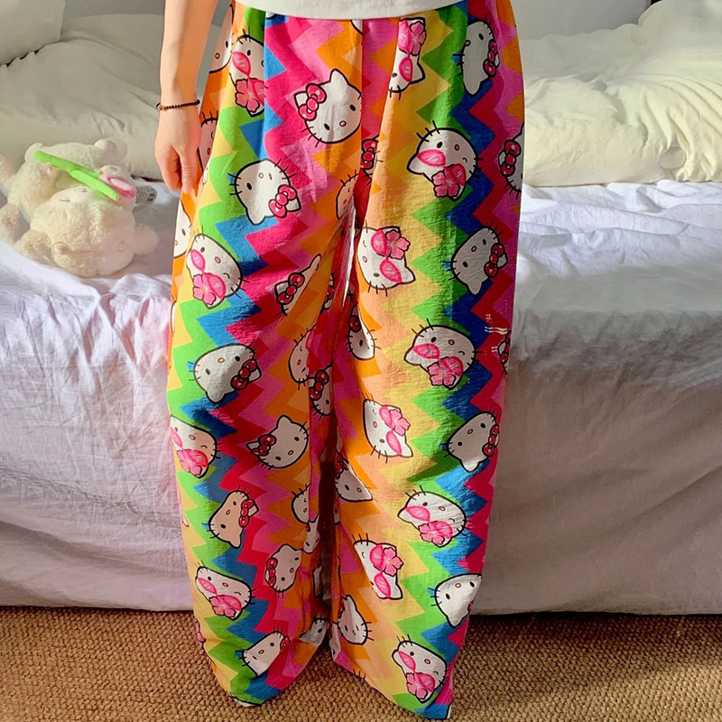 Skirts - Pajama Pants Anime Kt Cat Rainbow