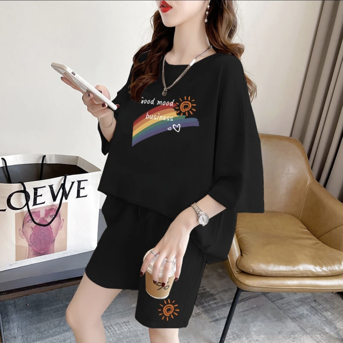 Tops - Fashion women's summer shorts set, sportswear,