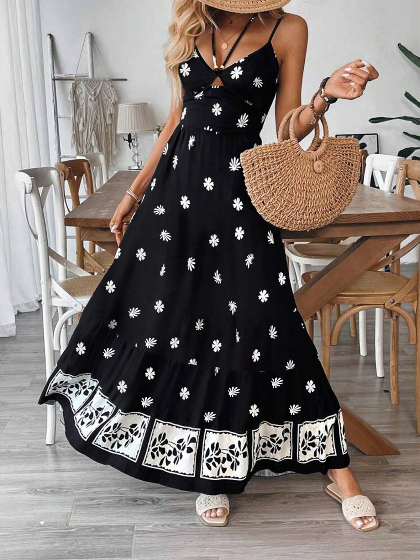 2026 New Summer Women Boho Flo - огляд і ціна Boho Summer Beach Maxi Dress