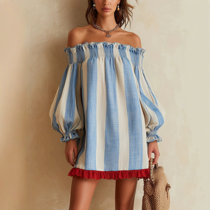 2026 Women Off‑the‑Shoulder Dr - огляд і ціна Off Shoulder Puff Sleeve Sundress