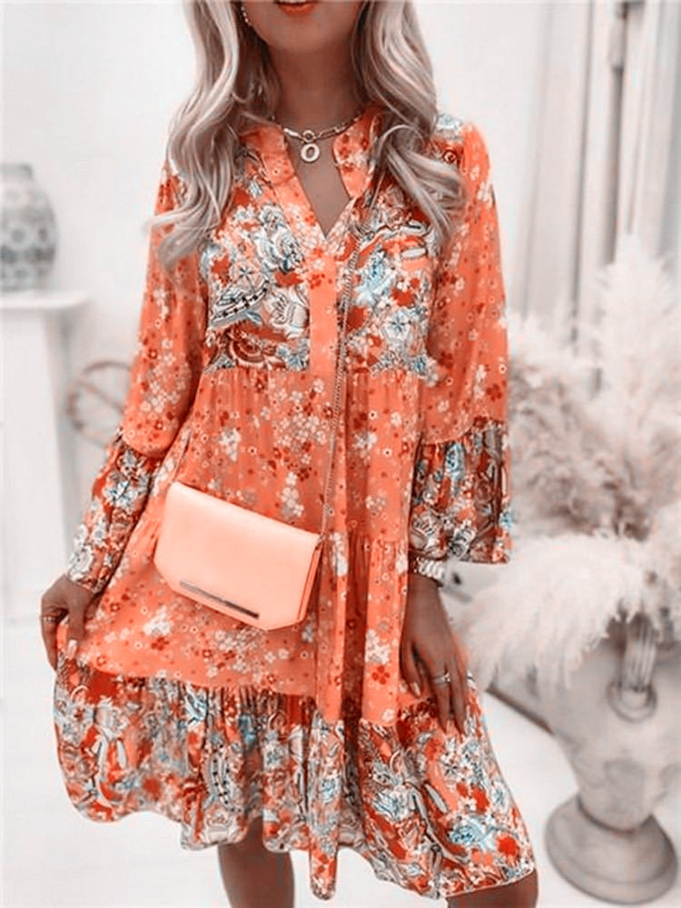 Casual Floral Print Dresses Fo - огляд і ціна Boho Summer Beach Maxi Dress
