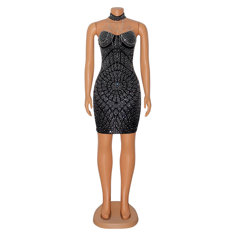 Doyerl Sparkly Rhinestones Dia - огляд і ціна Sparkly Rhinestone Club Party Dress