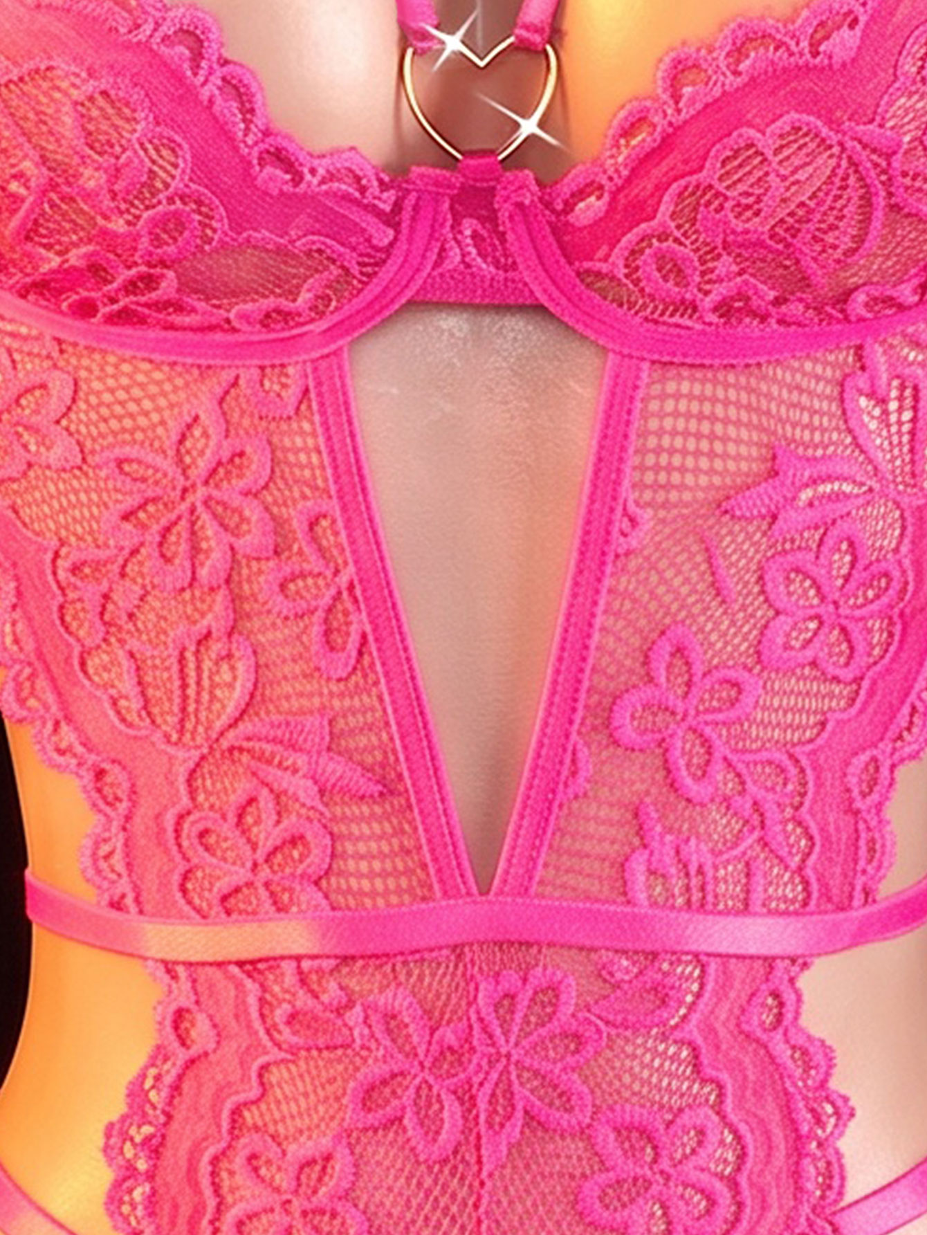 One-piece Hollow Transparent L - огляд і ціна Lingerie