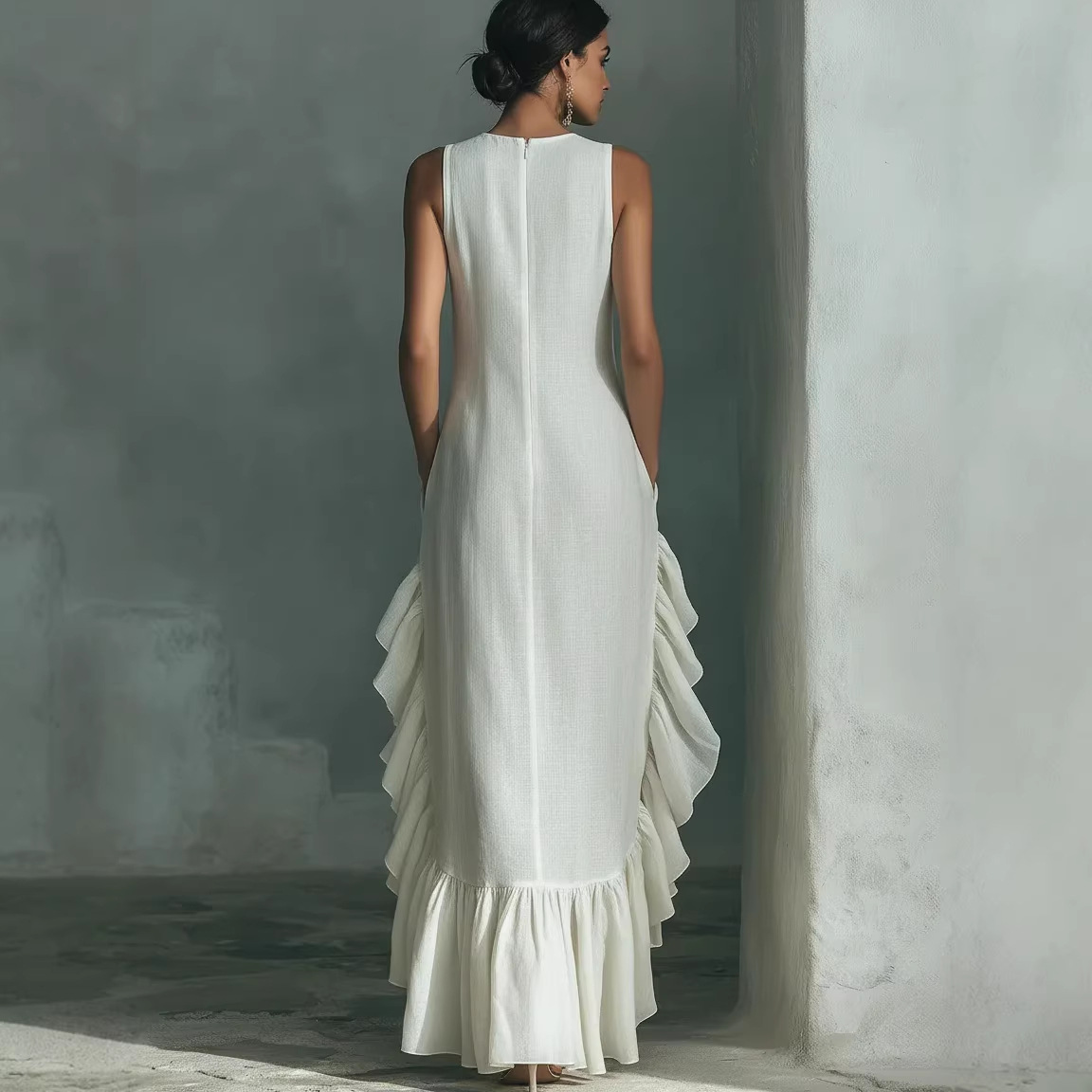 Retro Solid Sleeveless Long Dr - огляд і ціна Boho Summer Beach Maxi Dress