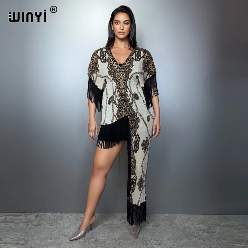 WINYI Women's Boho Maxi Kaftan - огляд і ціна Boho Summer Beach Maxi Dress