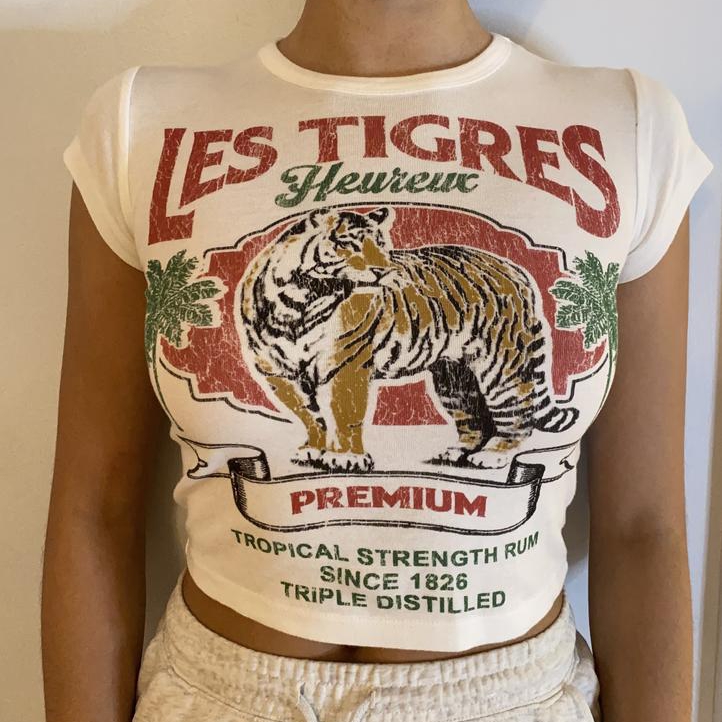 Y2k Graphic Baby Tees for Wome - огляд і ціна Y2K Graphic Baby Tee Crop